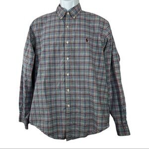 Ralph Lauren Men Casual SHIRT Plaid Buttons Down Sz L